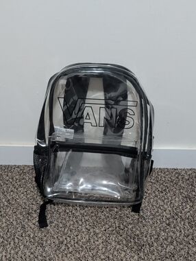 Vans Clear Backpack with Black Trim - Men's
